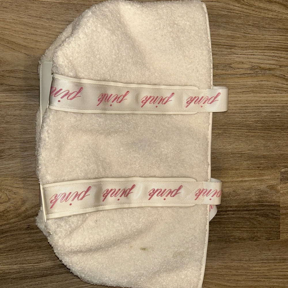 Victoria’s Secret pink White Tote Bag with Pink Accents